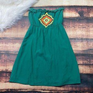 $5 SALE Judith March Strapless Green Dress - Summer